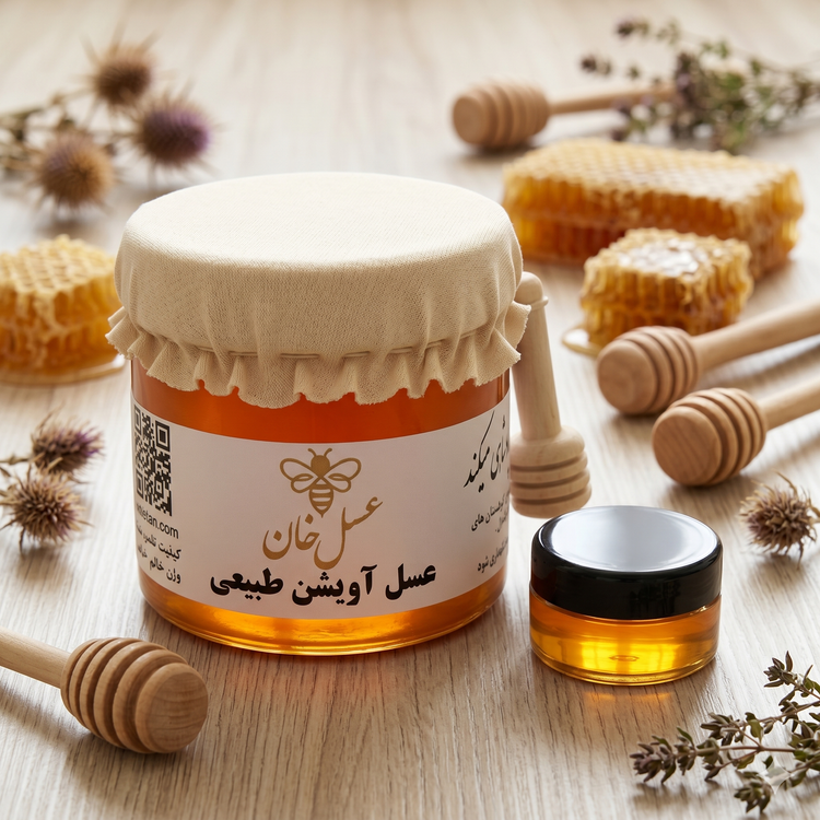 عسل طبیعی آویشن 500 گرمی + تست رایگان ۲۰ گرمی
