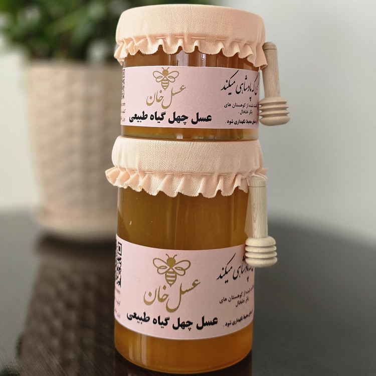 عسل طبیعی چهل گیاه 1 کیلویی + تست رایگان ۲۰ گرمی